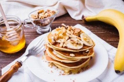 Banános zabpalacsinta