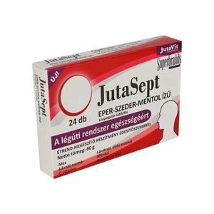 JutaVit JutaSept Szopogató Tabletta Eper - Szeder - Mentol 24 db