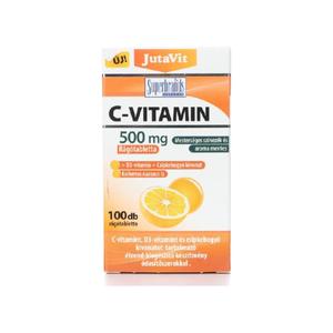 Jutavit C- Vitamin 500 Mg Narancs Rágó Tabletta + D3 + Csipkeb. Kivonat 100 db