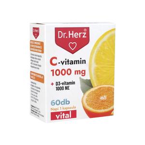 Dr. Herz c-vitamin 1000 mg+d3-vitamin 1000 ne kapszula 60 db